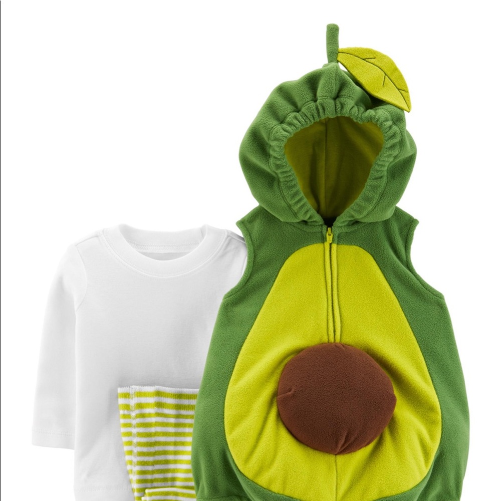 Baby avocado costume worn once (2020 size 12m)